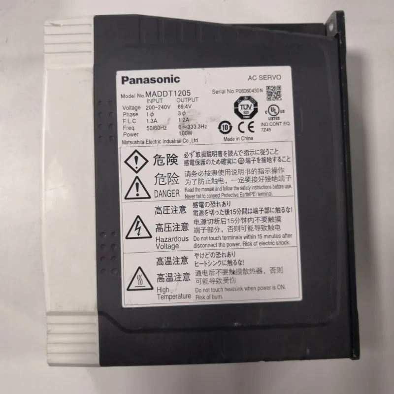 Panasonic MADDT1205 A4 100 Вт Серводвигатель(гарантия качества и цена Оборотная