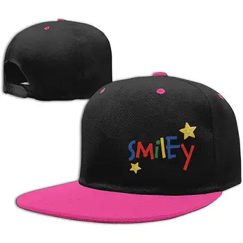 

TSDFCSmiley Contrast Hip Hop Baseball Cap Unisex Adjustable White