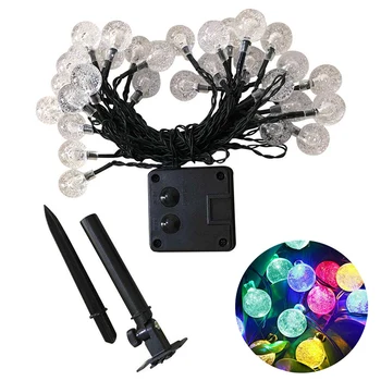 

Globe Solar Stringlights 60 LED Bulbs Waterproof 8 Modes Decoration for Outdoor Patio Garden Outdoor Lighting WWO66