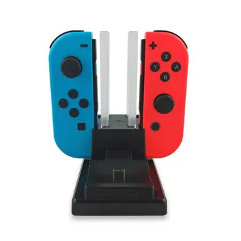 

6-in-1 Charging Stand Portable Dock Station for Switch Joy-con and Pro Game Controller Charger Base with Indicator Light