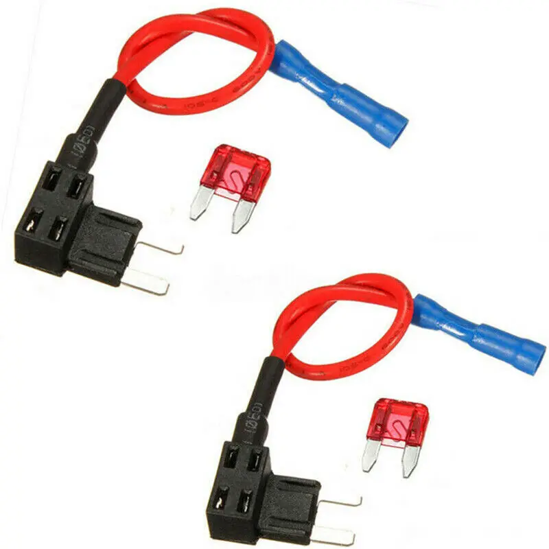 Car Fuse Holder 5Pcs Mini Blade Insert Splice Piggy Back Tap