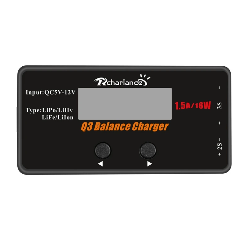 

Q3 2-3S 18W Simple Charging Display Power Charging Balanced Charger for Four Batteries