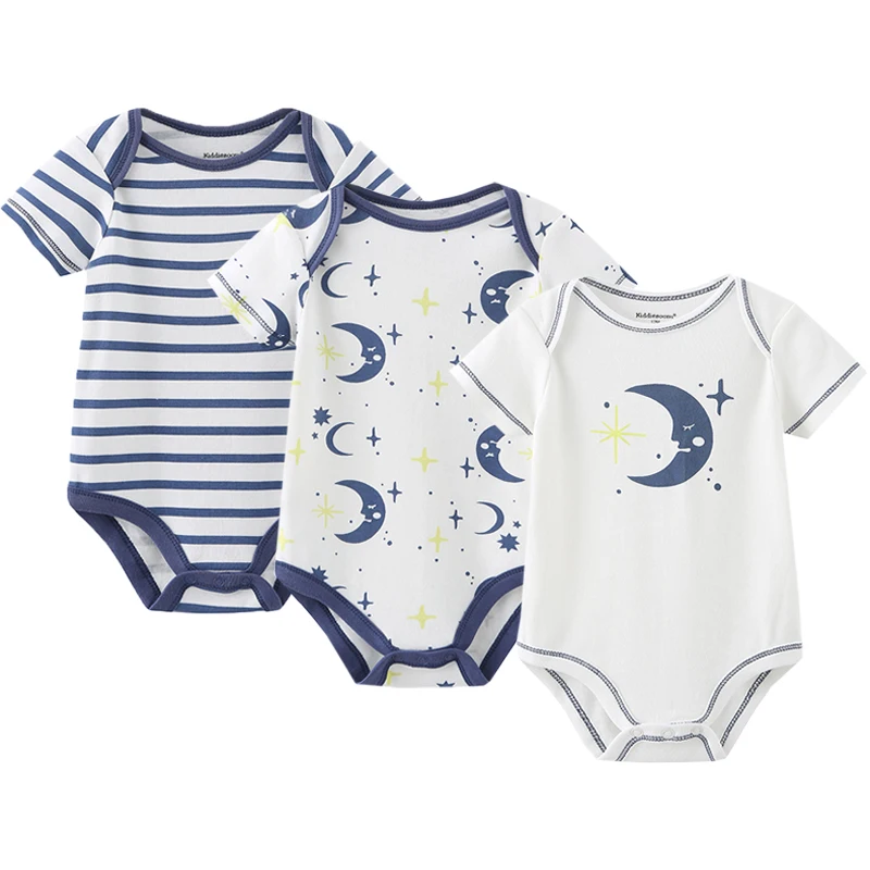3pcs Baby Clothes Baby Rompers Cotton Infant short Sleeve Jumpsuits Boy Girl Summer Baby clothing set 4