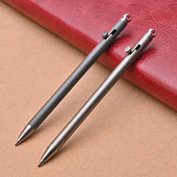 Portable Mini Titanium Pen EDC Gadget Keychain  Creative Signature Pen Pocket Mini Ball Point Pen Outdoor Tool Equipment Pen