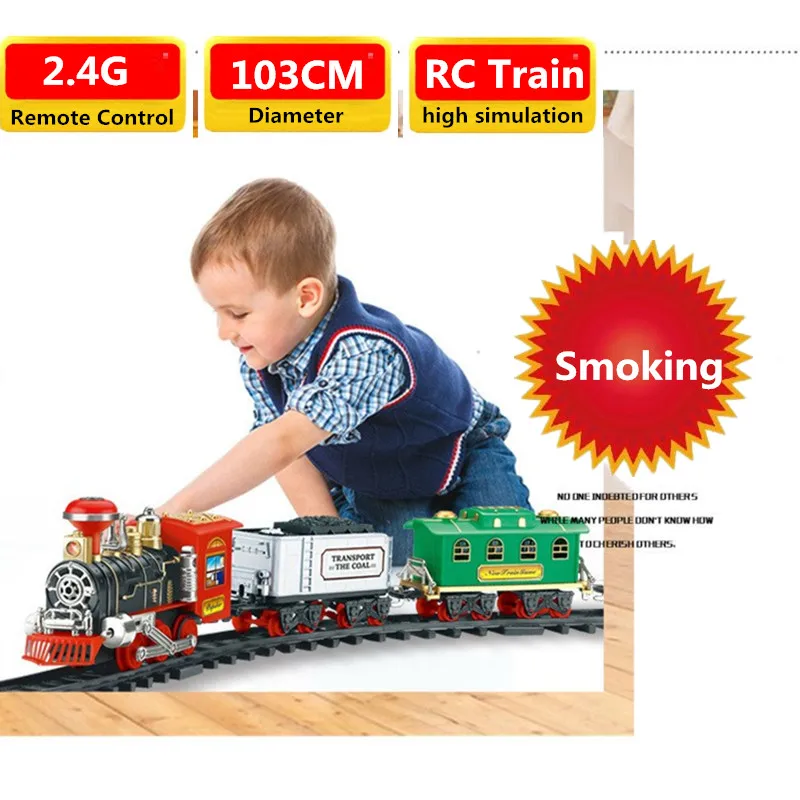Battery Operated Railway Train Toy Train Remote Control High
