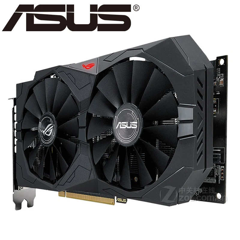 Видеокарта ASUS RX 570 4GB 256Bit GDDR5 видеокарты для AMD RX 500 серии VGA карты RX570 используется DisplayPort