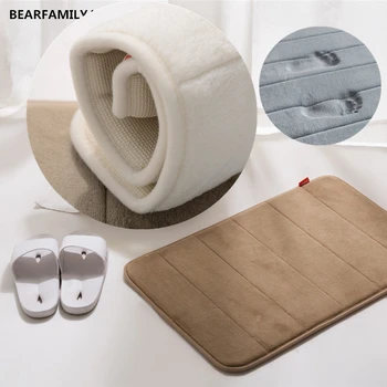 

Antibacterial Bath Rugs/Mats Non Slip Memory Foam Bathroom Rugs Extra Soft and Absorbent Mat For Bath/Floor/Indoor/Kitchen/Door