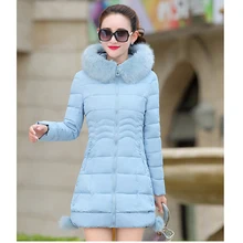 Winter Warm Coat Women Long Parkas Fashion Faux Fur Hooded Womens Overcoat Casual Cotton Padded Jacket Mutil Colors
