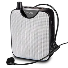 Портативный громкоговоритель проводной голосовой усилитель Обучающие продажи Мини громкоговоритель с микрофоном для учителя Поддержка FM радио TF карта AUX