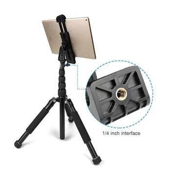

Rotating Clamp 360 Degree Tripod Mount Adapter Live Broadcast Clip Bracket Replacement for iPad Mobile Phone