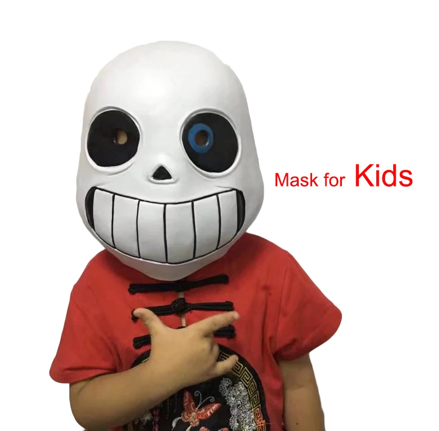 Sans Undertale Косплей толстовки латексная лицевая крышка свежая куртка со скелетом sans