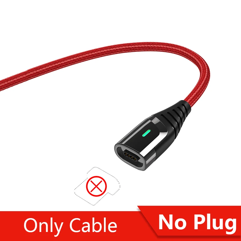 Essager магнитное зарядное устройство Micro USB кабель для iPhone samsung провод для быстрого заряда шнур usb type C type-C магнит кабели для мобильных телефонов - Цвет: No Plug Only Cable1