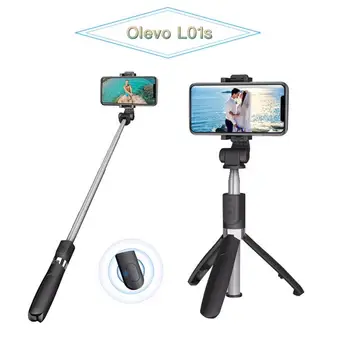 

Olevo All in 1Selfie Stick L01S Rotatable Foldable Solid Tripods Monopod Expandable Bluetooth Remote Control for Mobile Camara