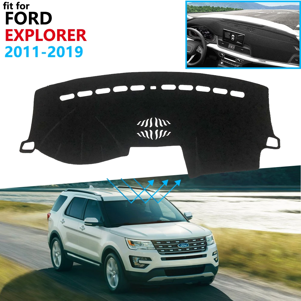 Защитная накладка на приборную панель для Ford Explorer 2011 ~ 2019 U502 MK5 аксессуары