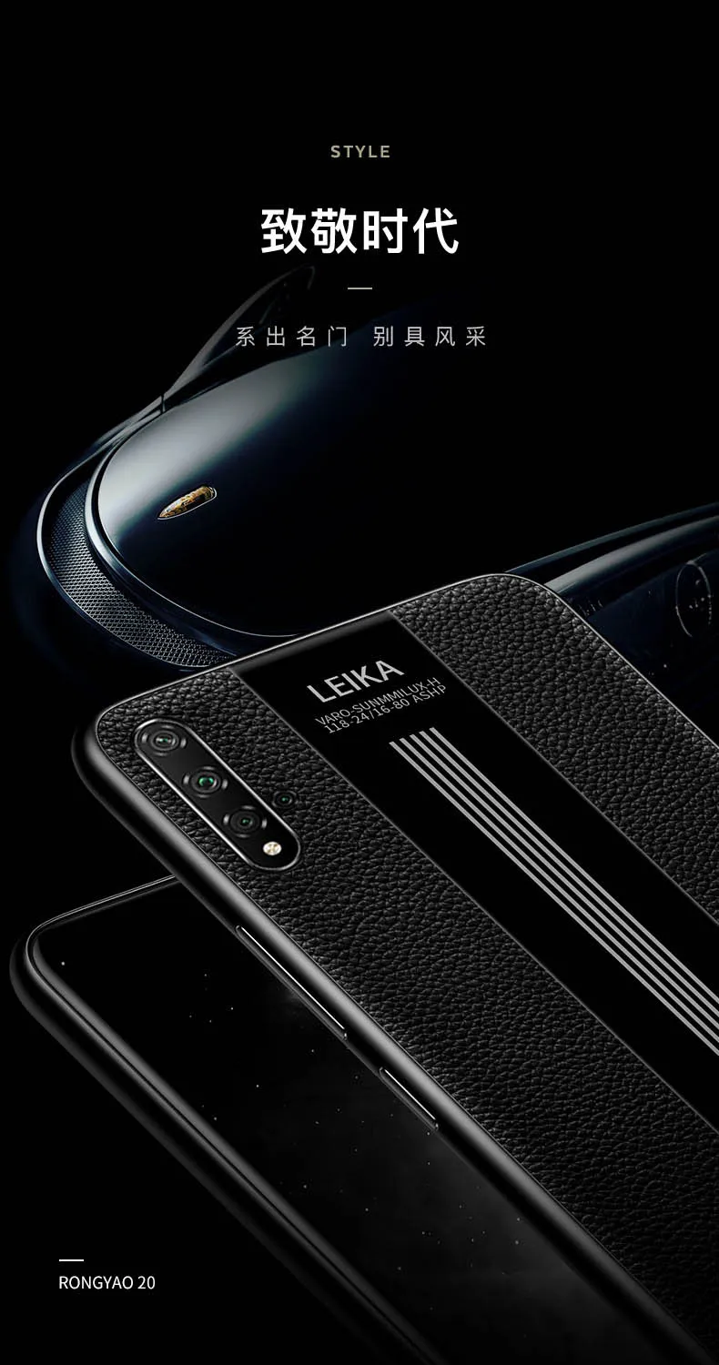 Чехол-накладка на заднюю панель для huawei Honor 20 Pro, чехол из настоящей сумочки-Чехлы для мобильного телефона huawei Honor 20
