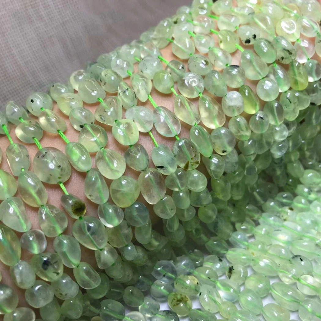 Prehnite Tiger eye Hawk Bronzite Amazon 8-9mm Gemstone Beads smooth irregular for Jewelry Making Necklace 15inch ICNWAY | Украшения и