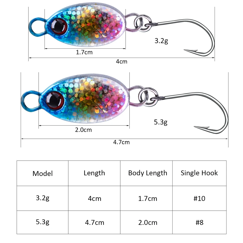 jig lure spinnerbait winter ice fishing lure jigging lure  (10)