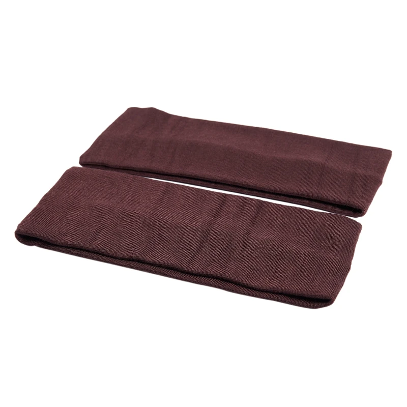 Горячая HG-2pcs, модная женская хлопковая лента для волос при занятиях йогой, Спортивная Повязка для женщин, популярные женские аксессуары для волос темно-коричневого цвета