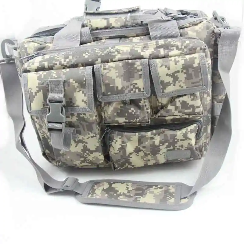 Тактическая Сумка через плечо многофункциональная Военная нейлоновая сумка-мессенджер сумка для ноутбука Портфель для активного отдыха сумка для альпинизма - Цвет: ACU