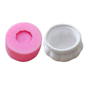 

Succulent Plant Flower Pot Silicone Mold Gypsum Cement Fleshy Flower Bonsai DIY Ashtray Candle Holder Mould