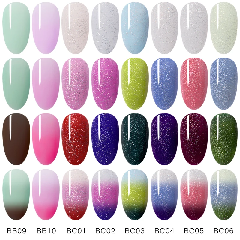 Nail Vision 5 мл, Термальный гель для изменения цвета, голографический лак для ногтей, блеск, замачиваемый, УФ-Гель-лак, сделай сам, дизайн ногтей, Гель-лак