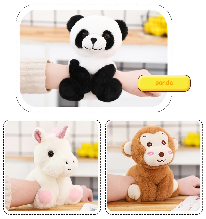 1 шт. 30 см kawaii креативные животные браслет плюшевые игрушки прекрасный единорог Шиба ину Собака Панда игрушка для детей подарок на день рождения кукла