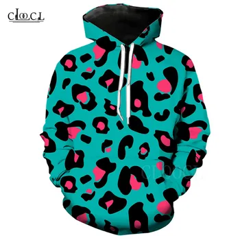 

Leopard Pattern Hoody 3D Printed Harajuku Women's Sweatshirt Oversized Hoodies For Male Female Pullover Leopard Print Casual Top