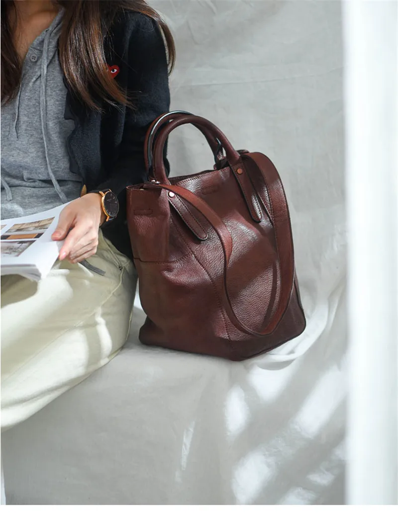 PNDME mode luxus designer natürliche echte leder damen handtaschen wochenende täglichen party echtes rindsleder frauen schulter tasche – Detail 10