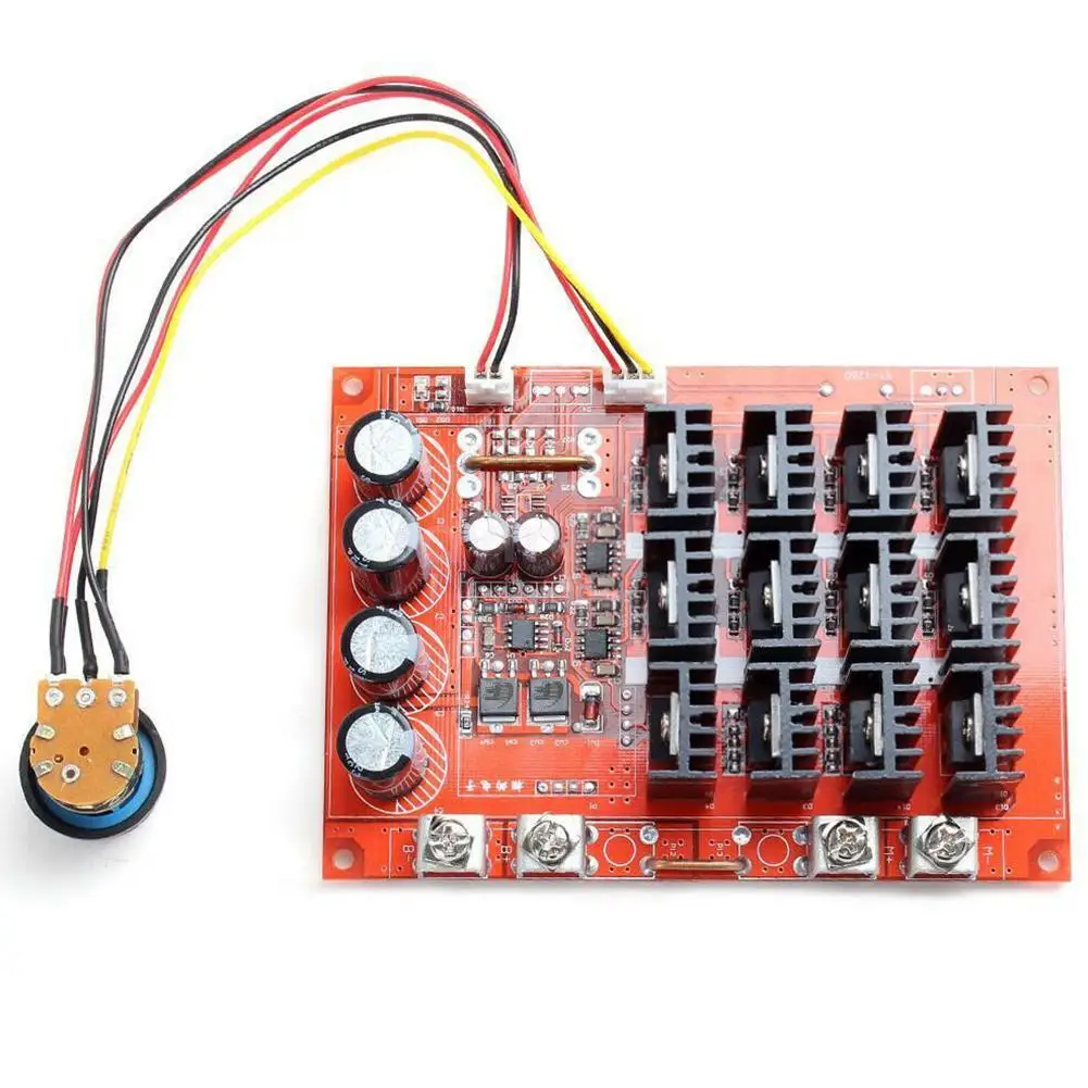 10 50V 60A DC мотор контроль скорости ШИМ HHO RC контрольный Лер 12V 24V 48V 3000W MAX (красная