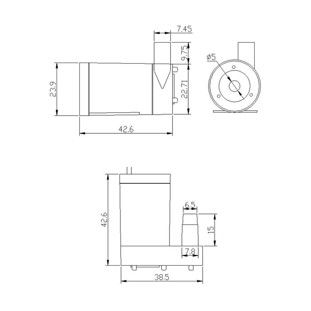Микро погружной и амфибия DC Моторный насос водяной насос 3/4. 5V 80-100L/H Европа Прямая