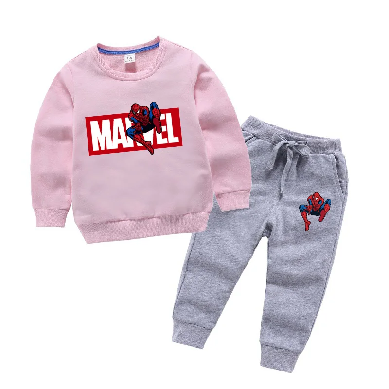 1-10Y Baby Boys Spiderman Clothing Set Sport Suit Children Fashion Child Spider Man Costume Kids Sweatshirts Tracksuit Clothes - Цвет: color 1
