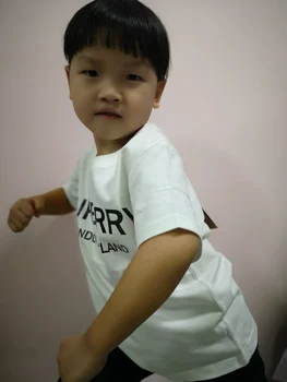 

Summer Adult and Children Simple Cotton Solid Color Children's T-shirt 100-150 Kids Women's Men's XS-5XL