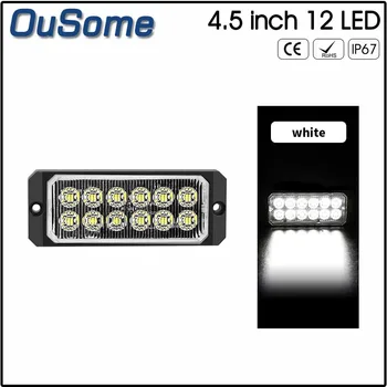 

36W White 12LED Side Marker Indicator Light Lamp Caravan Truck Trailer Lorry LED Clearance Lights Trailer LED Marker Lights 24V