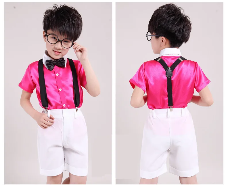 

Summer New Style CHILDREN'S DAY CHILDREN'S Costume Formal Dress Chorus Students Suspender Pants Performance Wear Men's