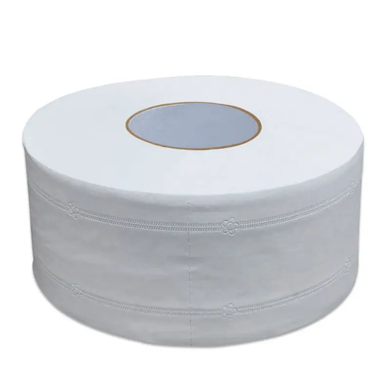 21x9cm Thicken 4-Ply Large Toilet Roll Paper Jumbo Bath Tissue Floral Embossed No Fluorescent Agent Hand Towel Napkin