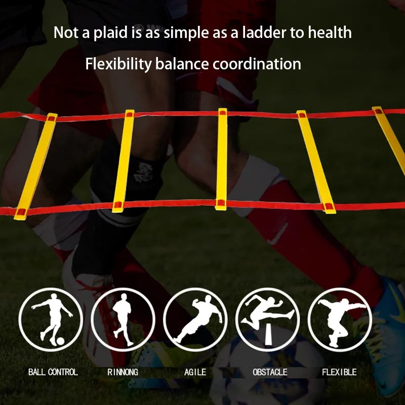 Открытая тренировка скорости в футболе лестницы практичная лестница для тренировки ловкости фитнес-поезд лестницы износостойкая футбольная скоростная лестница