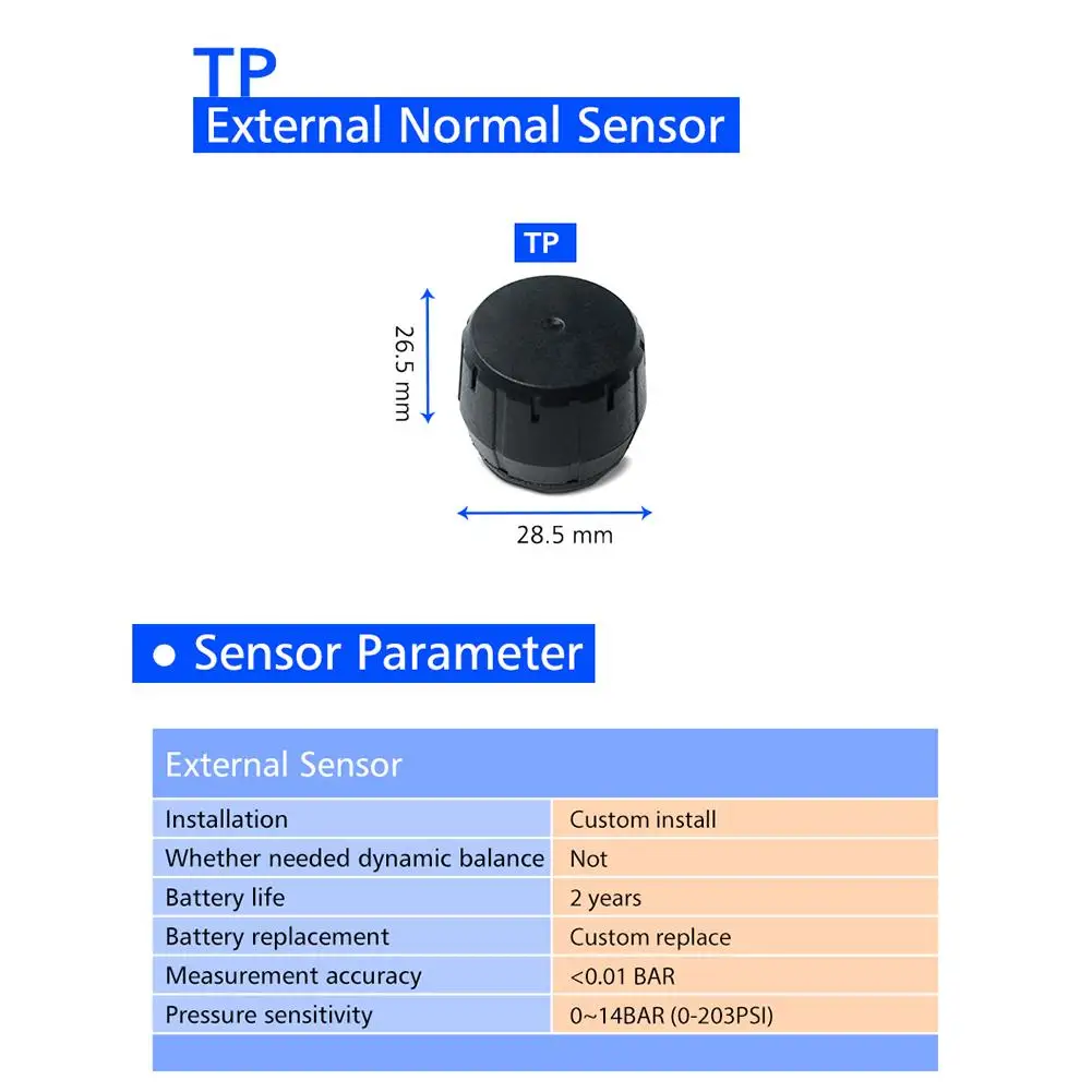 TPMS Автомобильная беспроводная система контроля давления в шинах+ 6 шины для колес внешний датчик цветной ЖК-аккумулятор сменный улучшенный сигнал