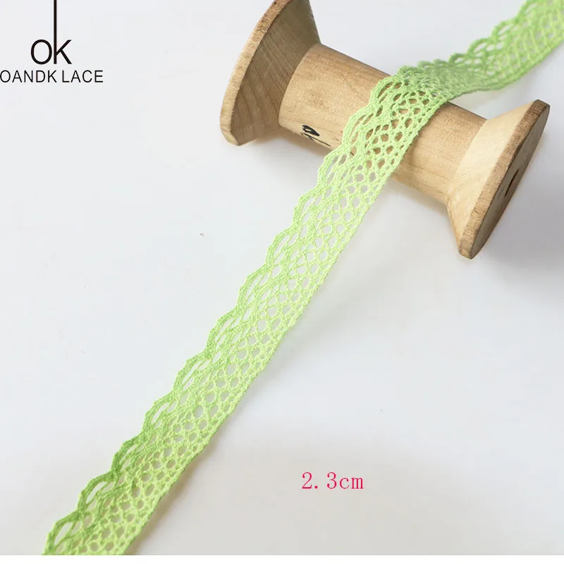 5 YARD 5 ярдов много тканый хлопок кружево отделка DIY шитье шторы Ремесло Украшение ребенок синий ребенок розовый хлопок отделка кружевная лента - Цвет: 5 YARD