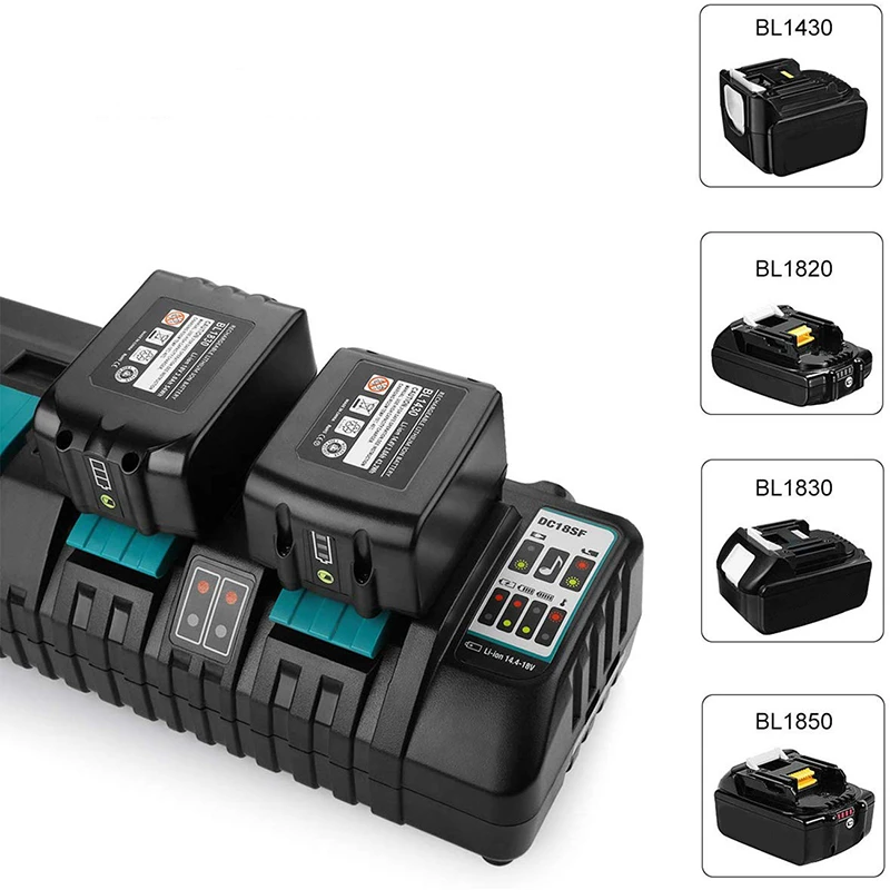 Dc18rc Li Ion Battery Charger For Makita 18v 14 4v Bl10 Bl1430 Dc18rd Dc18sf Power Tool 3a Charging Current With Usb Port New Chargers Aliexpress