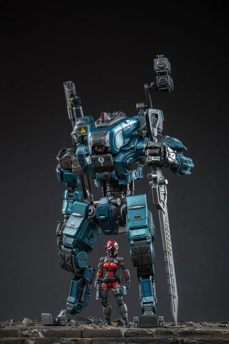 JOYTOY 1/25 фигурку робот военные 86 модель куклы меха подарок на день рождения праздник - Цвет: Синий
