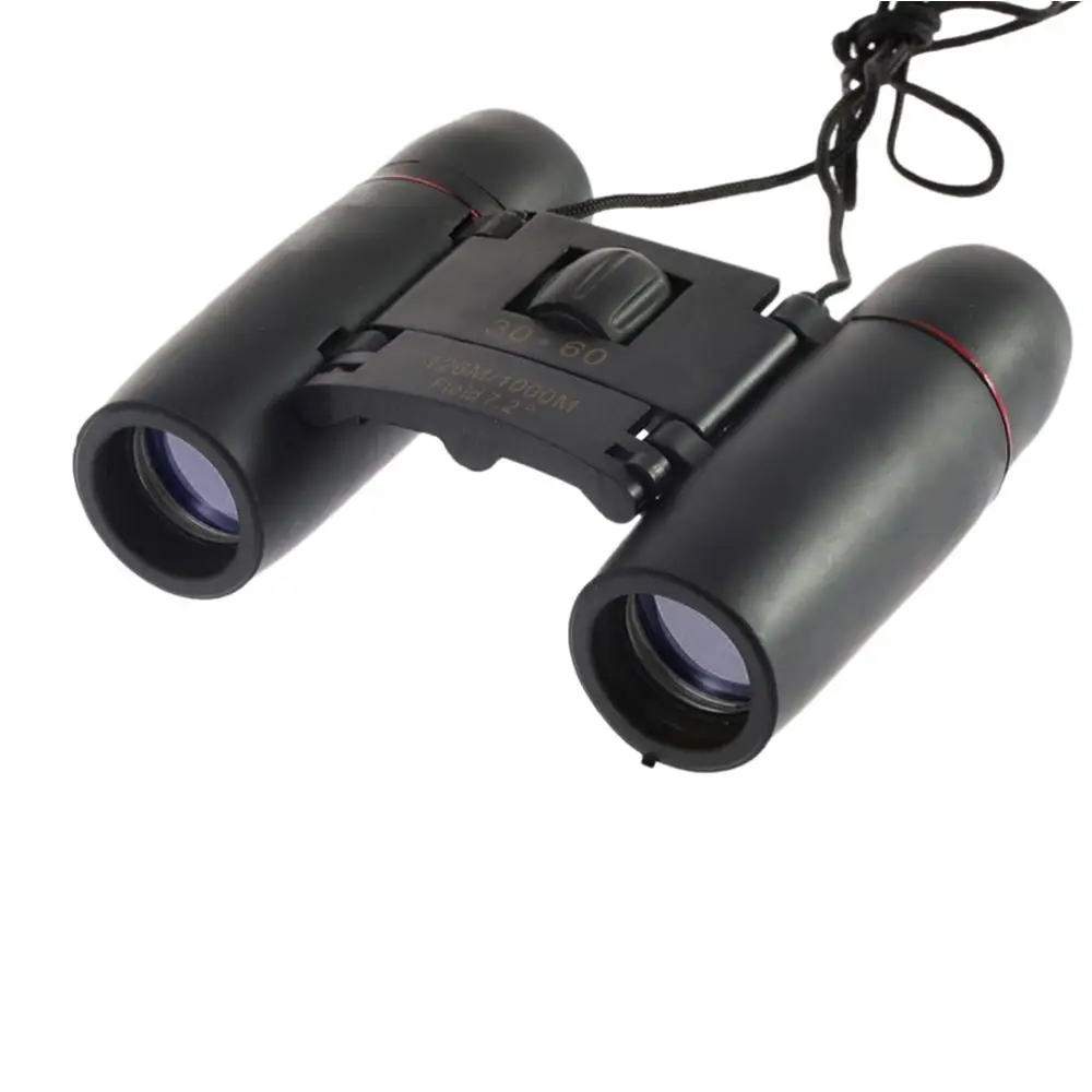 

Pocket Mini Double Tube Day And Night Vision 30 x 60 Zoom Mini Compact Foldable Binoculars For Hiking Hunting Ice Blue