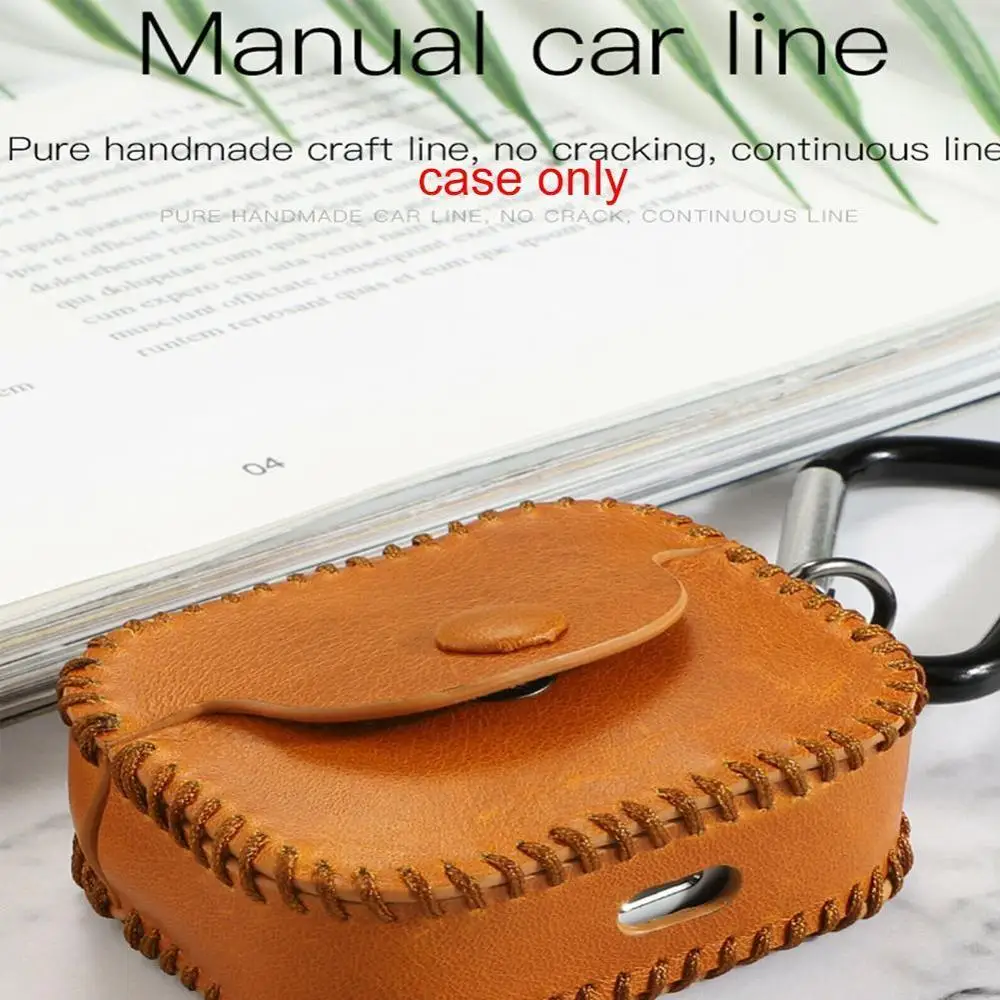 Luxury Leather Earphone Case For Airpods Pro Protective Case With Keychain Headphone Earpods Bags Cover For Air Pods 3