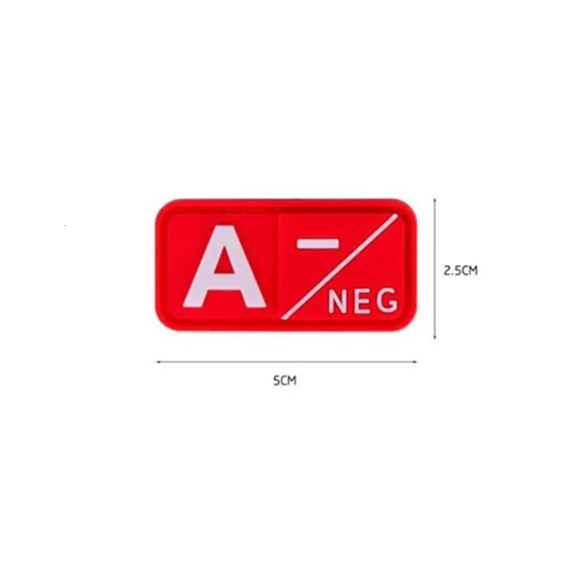 3D патч A+ B+ AB+ O+ POS A-B-AB-O положительный-отрицательный NEG Sanguine Тип патч с группой крови нравственные тактические военные заплаты эмблемы