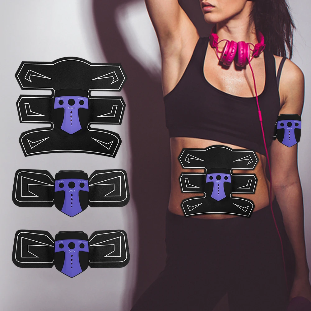 Abdominal Muscle Trainer Smart Muscle Stimulator Building Fitness ABS Arm Leg Pad Fitness Body Massager Slimming EMS Stimulation