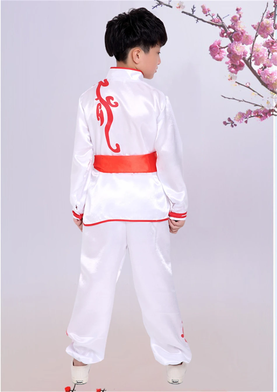 Traditional Chinese Style Kung Fu Wushu Clothing Kids Stage Party Performance Team Dance Wear Hanfu Tai Chi Competition Uniforms