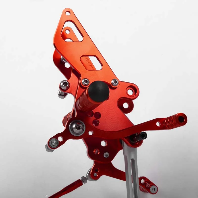 SMOK педаль мотоцикла для Kawasaki NINJA 250R/EX250 2008 2009 2010 2011 2012 Алюминиевый сплав Rearset подножки черный