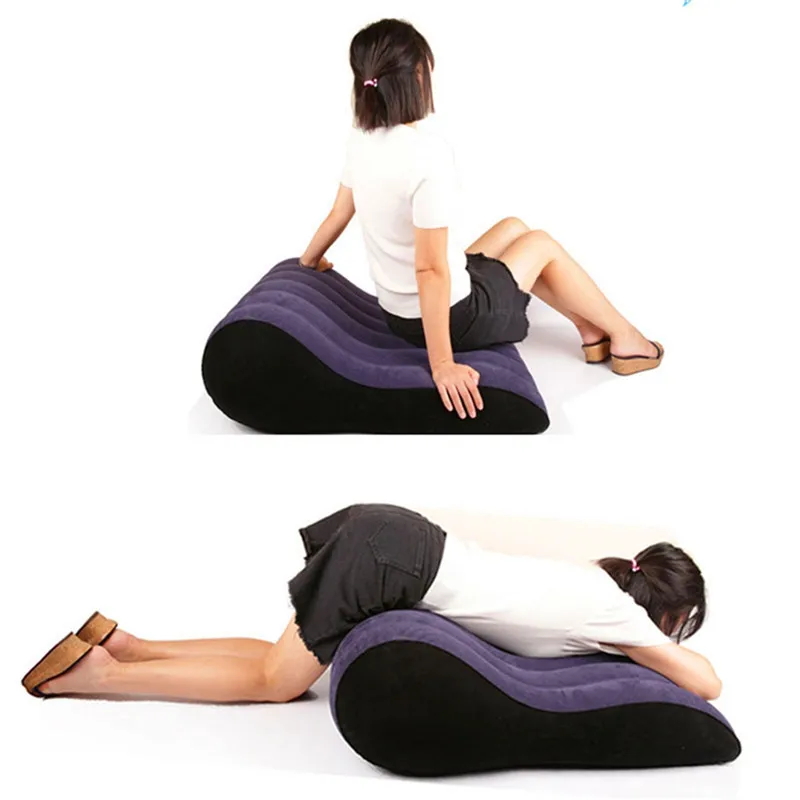New Inflatable Sex Aid Wedge Pillow Love Position Cushion Aid Furniture Recliner Couple Loves Game Toys Lumbar Pillows
