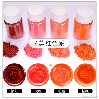 

20 Pearlescent powder Epoxy Resin Dye Pearl Pigment Natural Mica Mineral Powder A08 20 Dropship