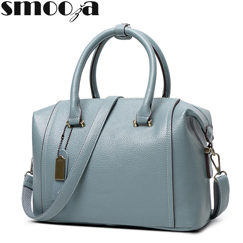 

SMOOZA Luxury Fashion Handbags for Women 2019 Leather Shoulder Bag Female Messenger Bags Casual Tote Lady Boston Crossbody bag