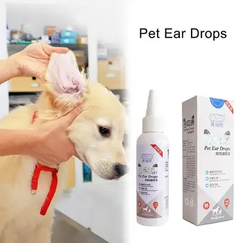 

MeterMall 60ml Pet Ear Drops Ear Wash Ear Fluid for Cat Dog Ear Smelly Canal Cleaning